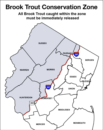 Brook Trout Conservation Zone Map