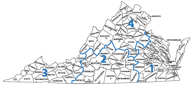 Public Lakes Guide Region Map