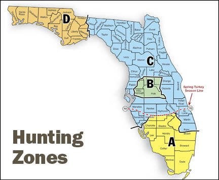 Florida Hunting Zones Map
