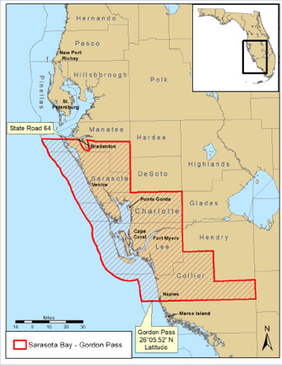 Sarasota Bay Zone Map