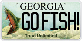 Georgia Trout Unlimited License Plate Graphic