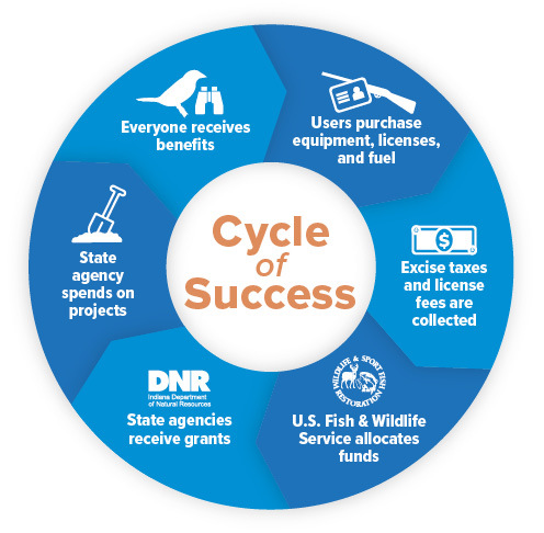 Wildlife Conservation Cycle of Success graphic