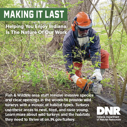 Indiana DNR wildlife restoration graphic