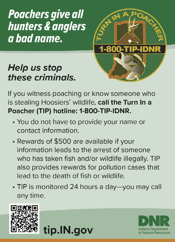 Turn in a Poacher Hotline Information