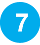 Blue circular icon with the number seven, indicating step seven or the seventh item in a sequence.