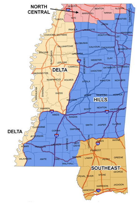 Mississippi Map of Deer Management Units
