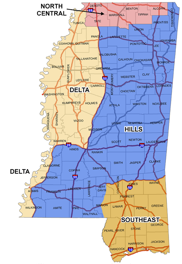 Mississippi Map of Deer Management Units