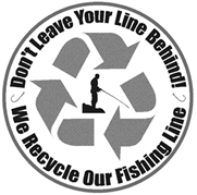 Mississippi monofilament recycling program logo.