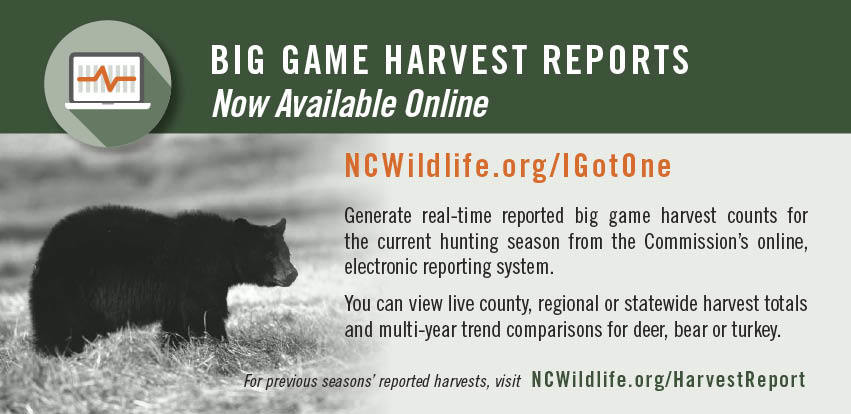 Big Game Harvest Reports are now available online