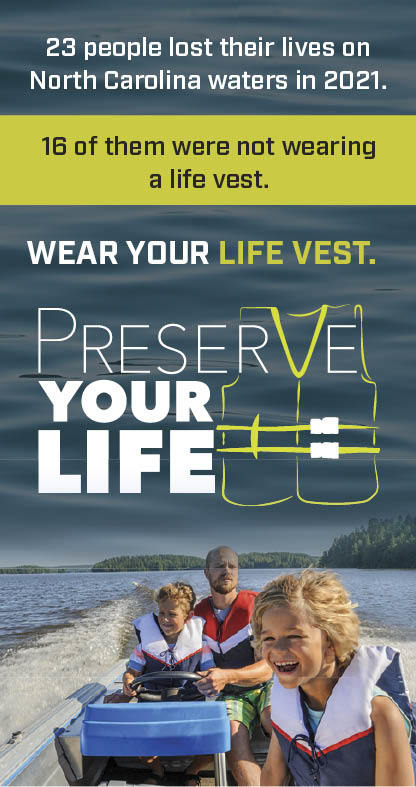 Preserve you life, wear a life vest.