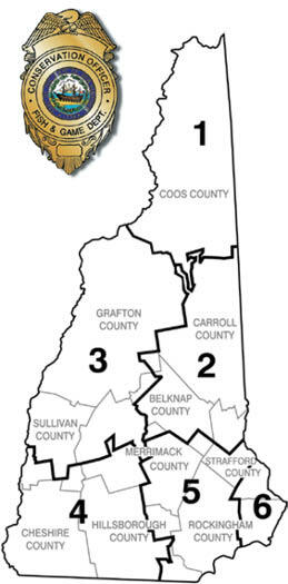 New Hampshire Law Enforcement Disctrict Map