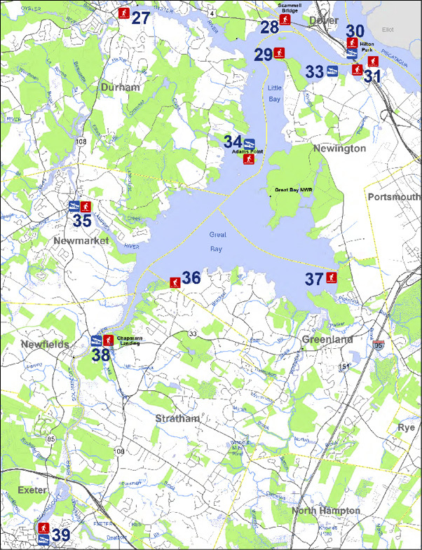 Great bay access sites map