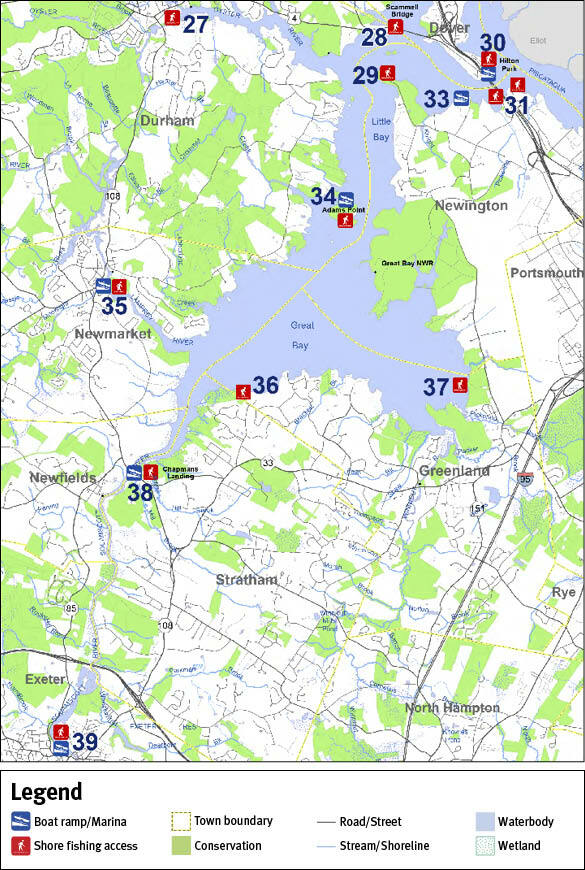 Great Bay Access Sites Map