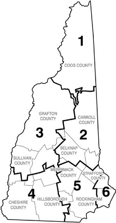 New Hampshire Law Enforcement District Map