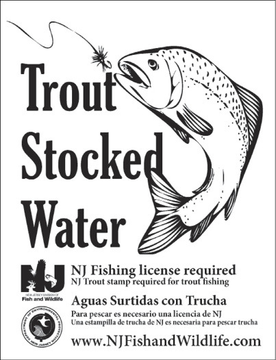 Trout Stocked Water Graphic
