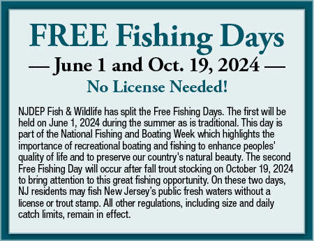 Information about Free Fishing Days in New Jersey