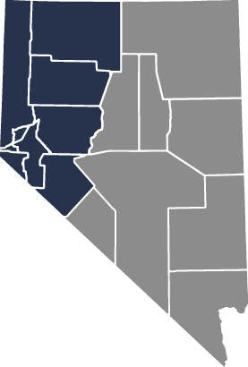 Western Nevada Region Map