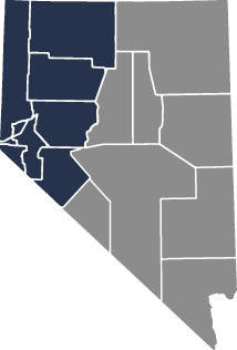 Nevada Western Region Map