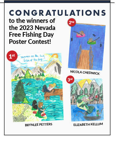 Winning Artwork for the 2023 Nevada Free Fishing Day Poster Contest