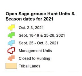 open sage grouse season dates for 2021 key