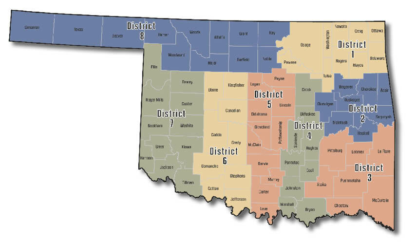 Oklahoma district map.