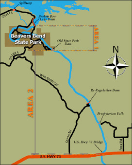 Lower Moutain Fork River map.