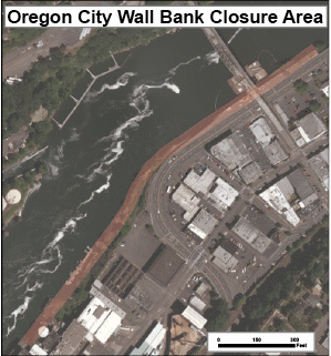 Oregon City Wall Bank Closure Area