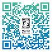 QR code with a blue-to-green gradient featuring the Oregon Department of Fish and Wildlife Marine Resources logo in the center, linking to ODFW Marine Zone information.