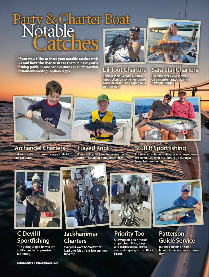 Notable Catches Rhode Island Saltwater Fishing eRegulations