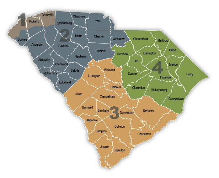 South Carolina Game Zone map.