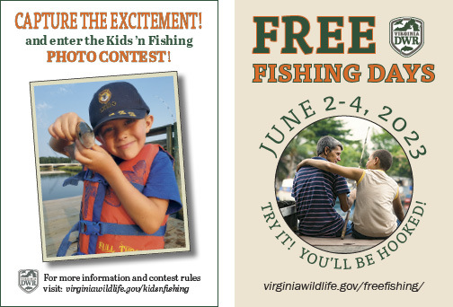 Virginia Kids 'n Fishing Photo Contest and Free Fishing Days Information