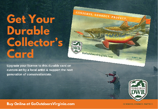 Virginia Fishing License Collector's Card Information
