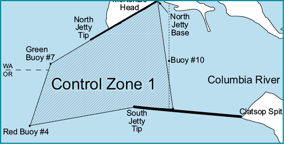 Marine Area 1 - Control Zone 1 Map