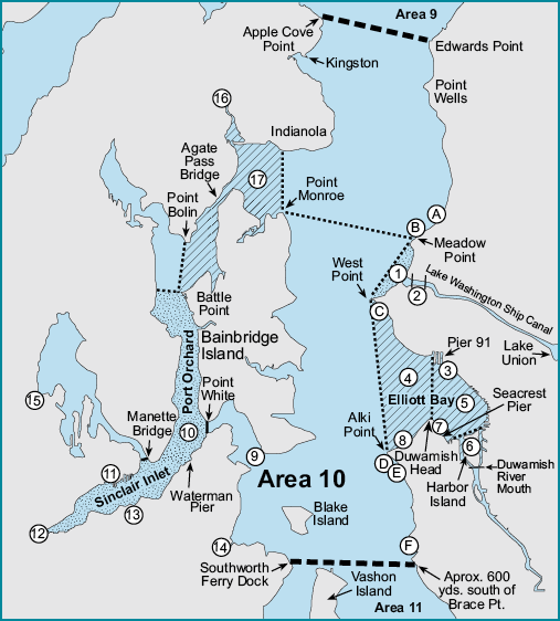 Map of Marine Area 10