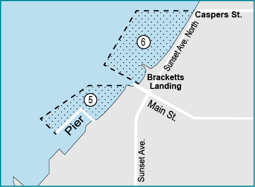 Inset Map of Section 5 and 6 Edmonds Pier and Protection Areas in Marine Area 9