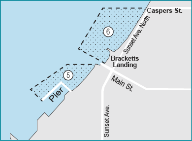 Inset Map of Section 5 and 6 Edmonds Pier and Protection Areas in Marine Area 9