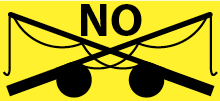 No Two Pole Endorsement Icon - indicating two poles cannot be used in this waterbody.