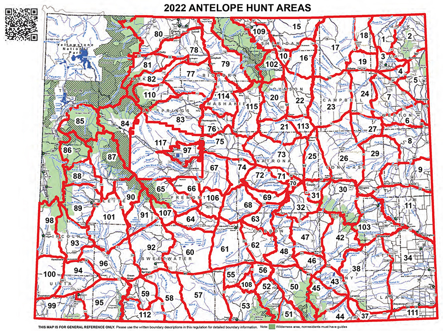Antelope Hunt Area Map
