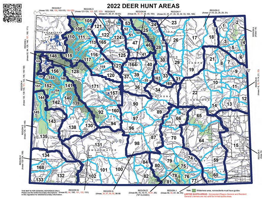 Deer Hunt Area Map