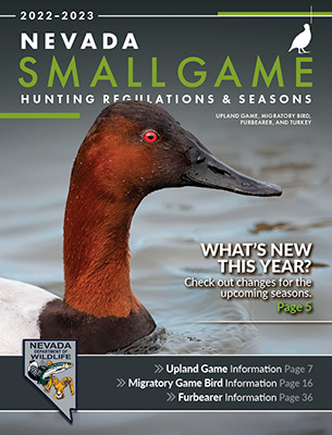 2022 Nevada Small Game Hunting Regulations Cover