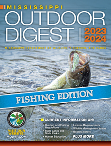 2023-2024 Mississippi Outdoor Digest Cover - Fishing Edition
