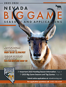 2023 Nevada Big Game Hunting Seasons & Applications Cover