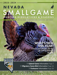 2023-2024 Nevada Small Game Hunting Regulations Cover