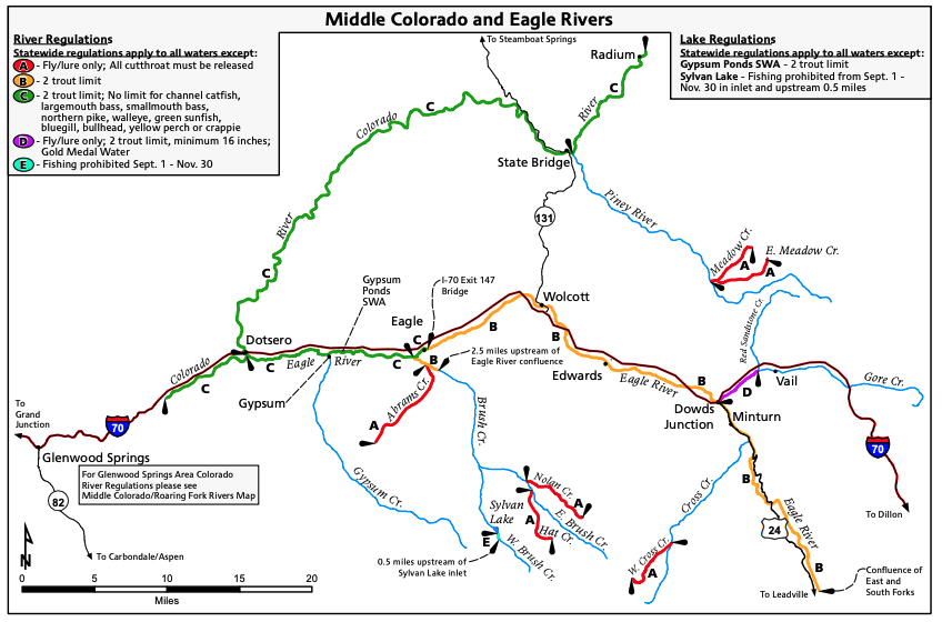 Middle Colorado and Eagle Rivers