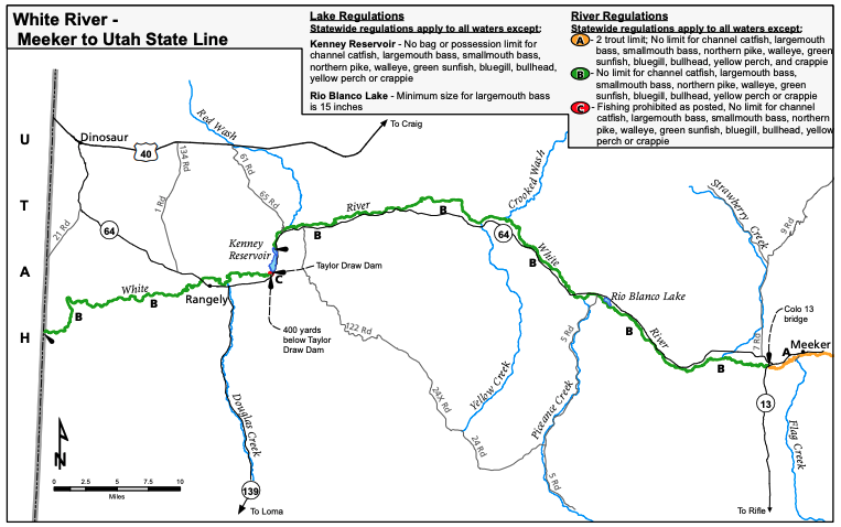 White River - Meeker to Utah State Line