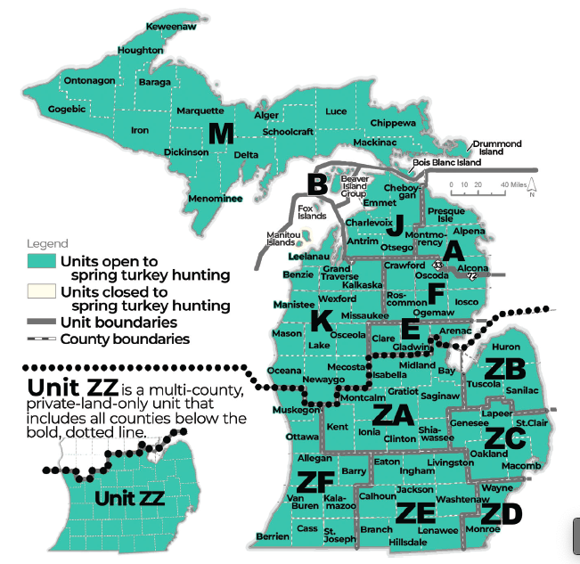 Spring Turkey Hunt Zones
