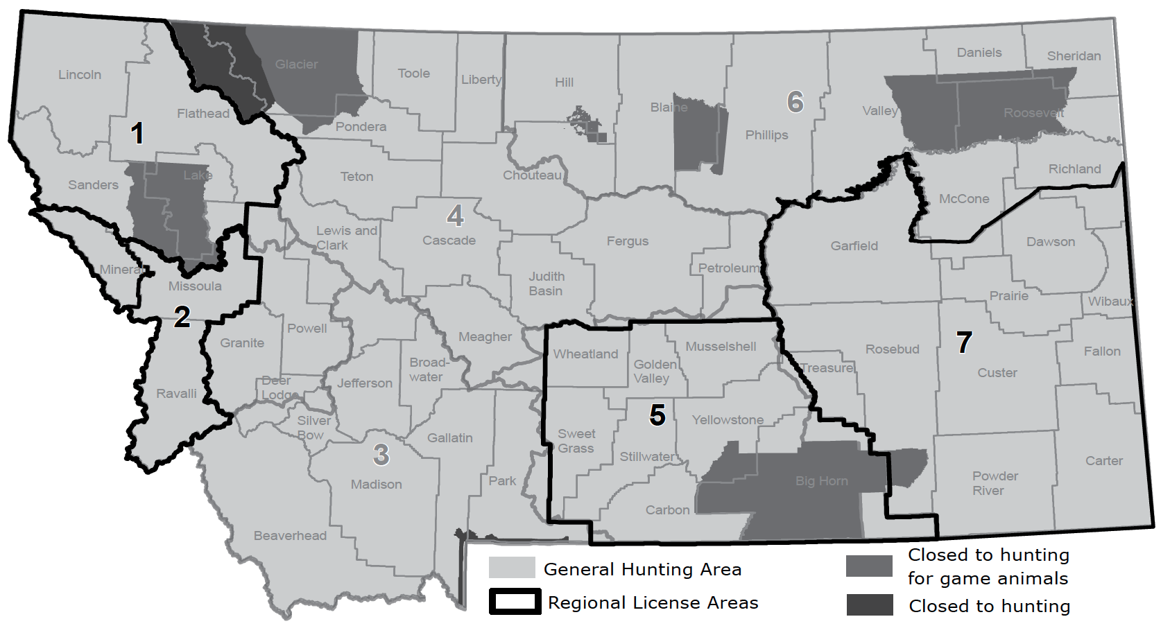 Wild Turkey Hunting Area Map