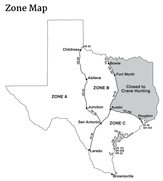 Sandhill Crane Zone Map