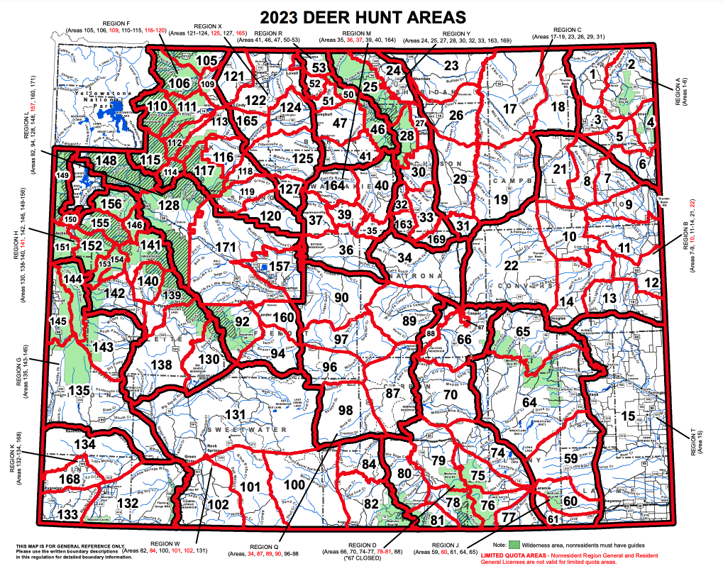 Deer Hunt Areas
